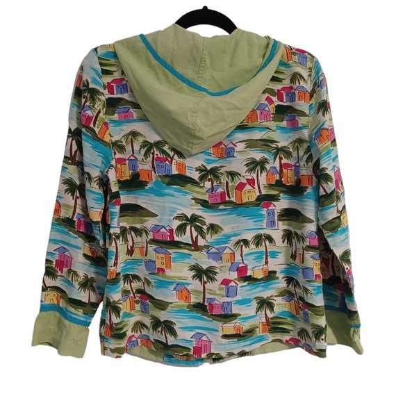 Anne Carson 100% Silk hoodie jacket blazer Size S - Picture 10 of 11